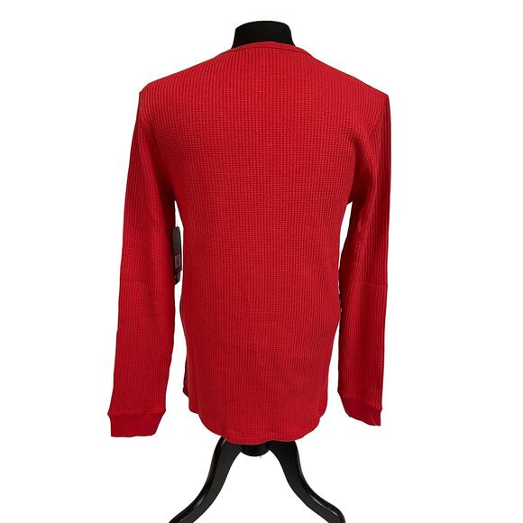 Junk Food Clothing Kansas City Chiefs Thermal Sz M Men’s New $58 Licorice Red - Picture 3 of 10